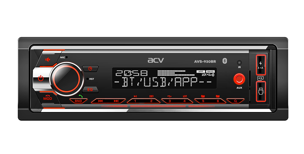 Автомагнитола ACV AVS-930BR USB-ресивер фотография №1