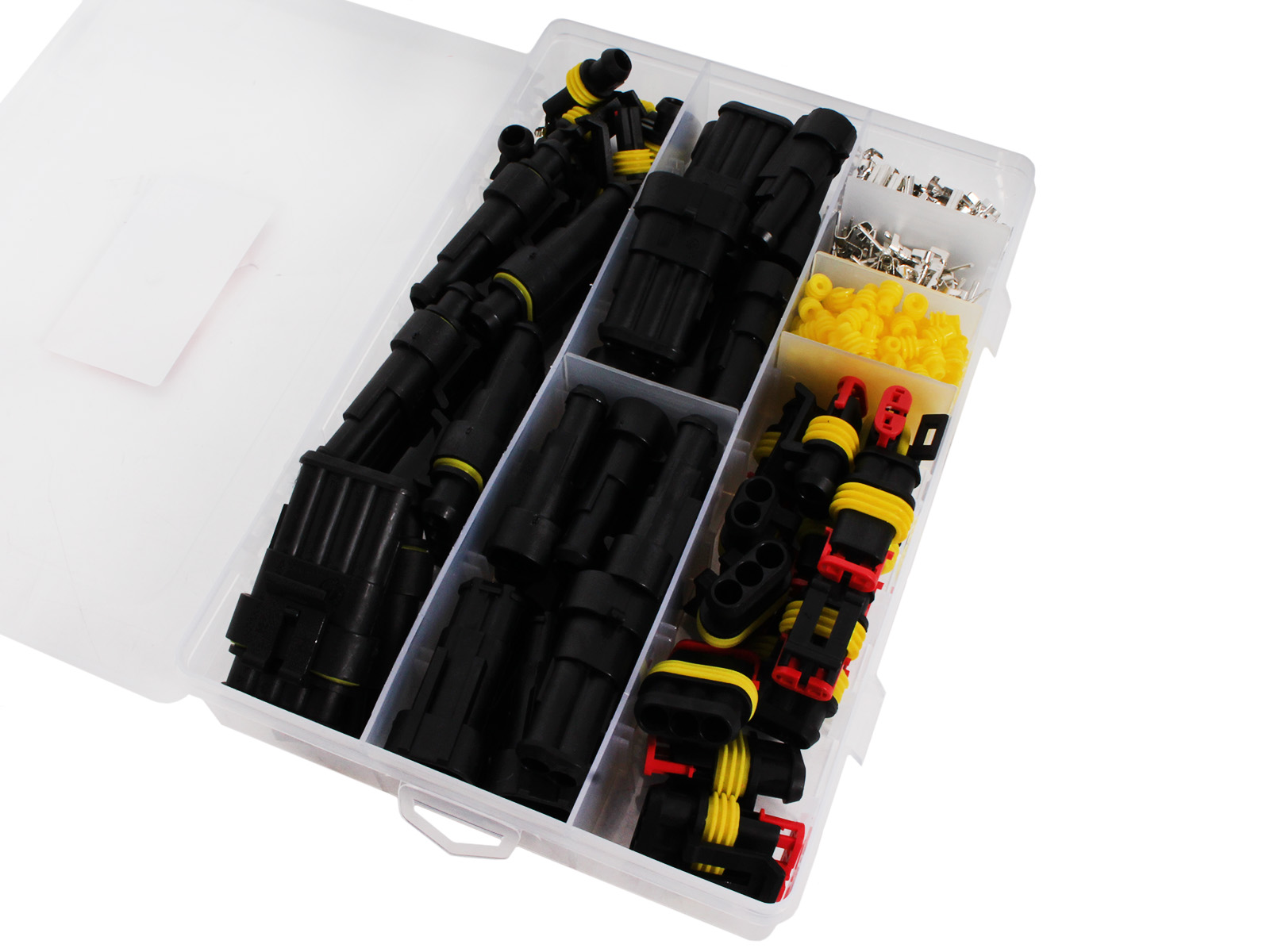 Набор разъемов автомобильных влагозащищенных 352 предмета AR-NVR352P ANROKEY фотография №3