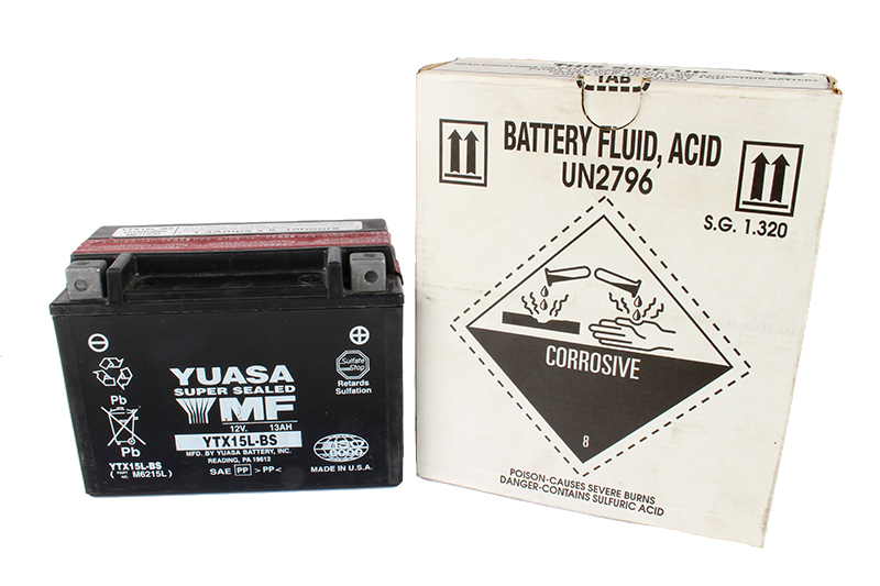 Мотоаккумулятор YUASA YTX15L-BS фотография №1