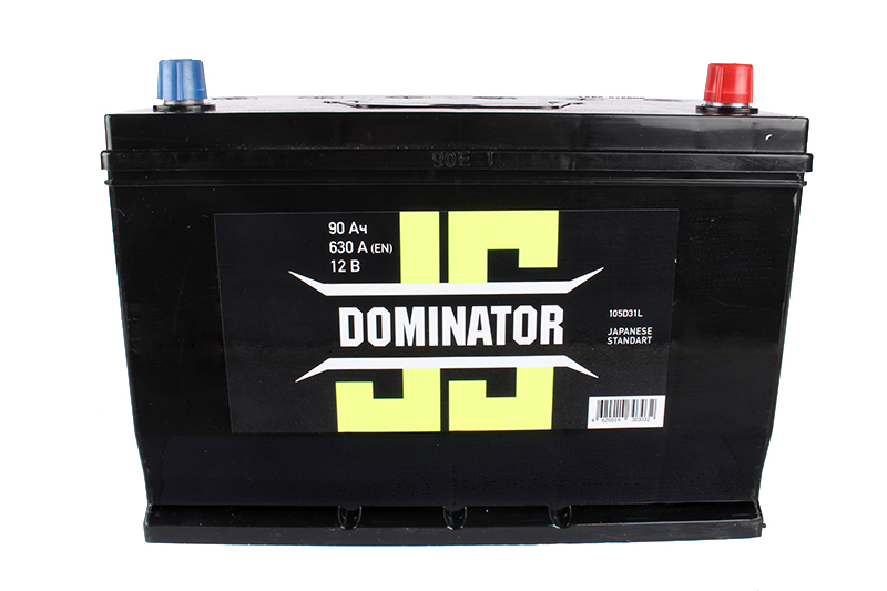 Аккумуляторная батарея DOMINATOR 6СТ90 азия обратный нижнее крепление фотография №2