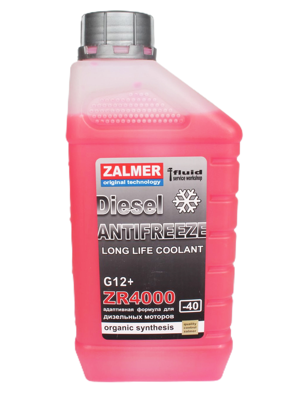 Антифриз ZALMER ZR4000 G12+ DIESEL красный 1кг фотография №1