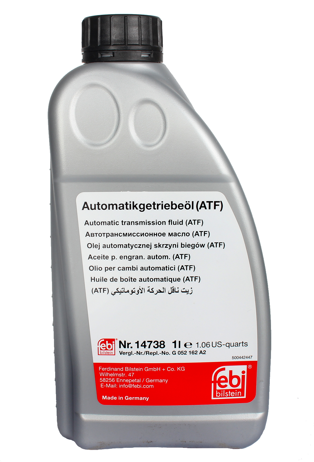 Масло трансмиссионное АКПП FEBI G052162A2 1л фотография №1