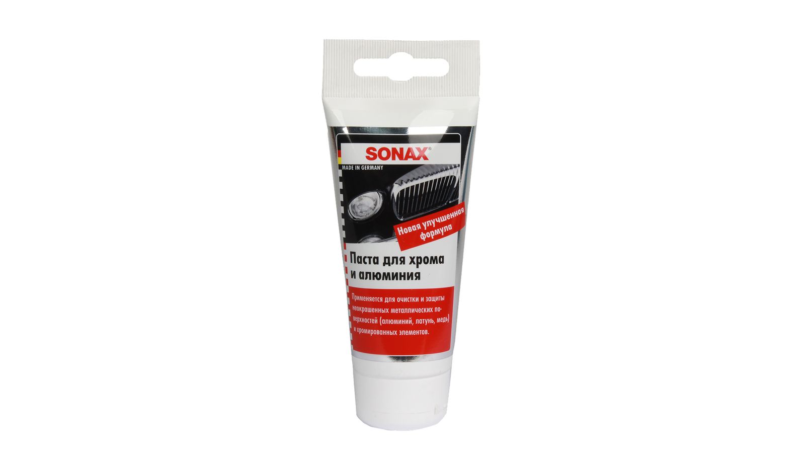 Полироль для хрома и алюминия паста 0.75л SONAX фотография №1