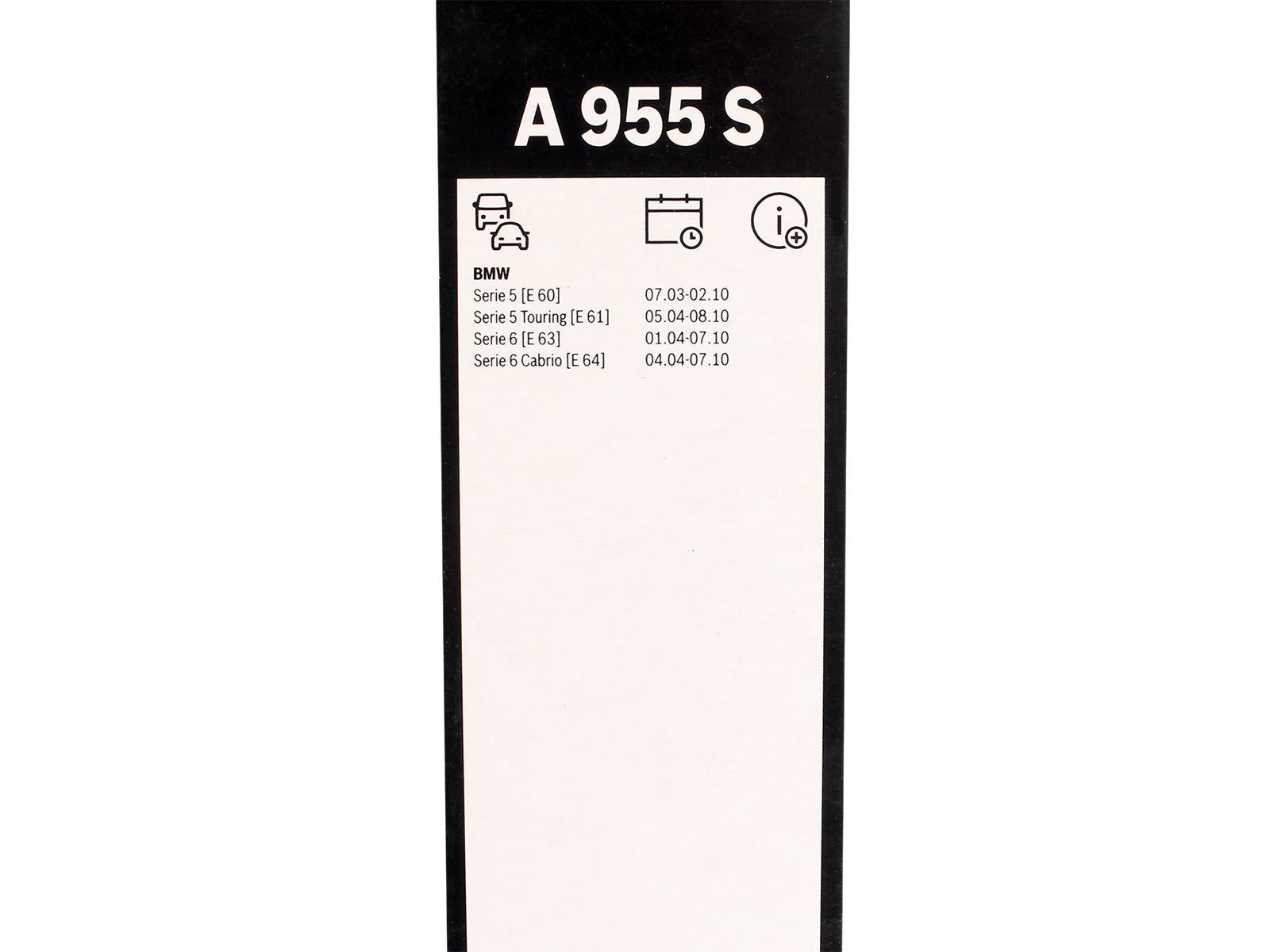 Щетка стеклоочистителя BOSCH комплект 3397118955 A955S фотография №6