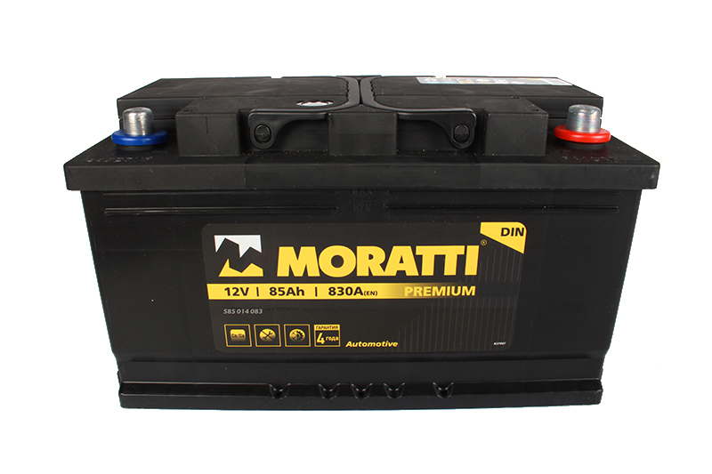 Аккумуляторная батарея MORATTI 6СТ85 низ.обратная фотография №1
