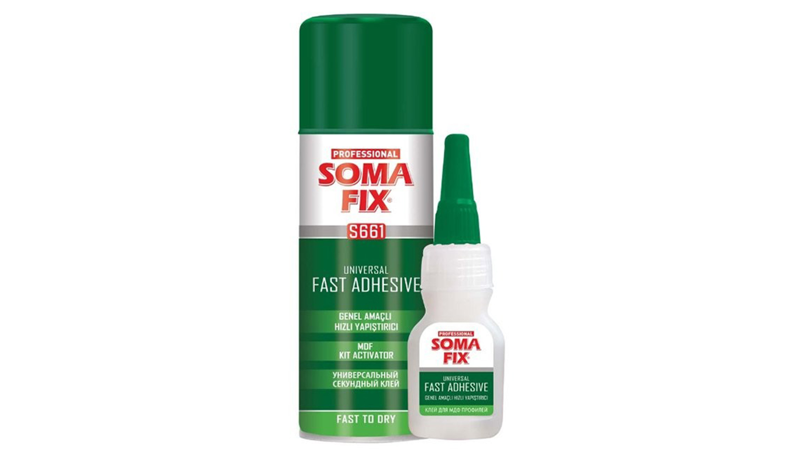 Клей экспресс с активатором 400мл SOMAFIX S665 фотография №1