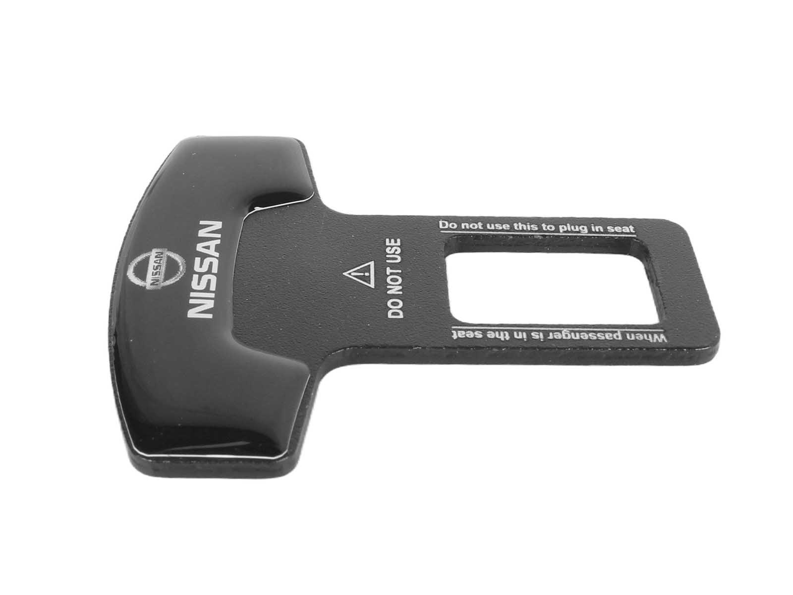 Заглушка ремня безопасности металлическая NISSAN 1 штука фотография №3