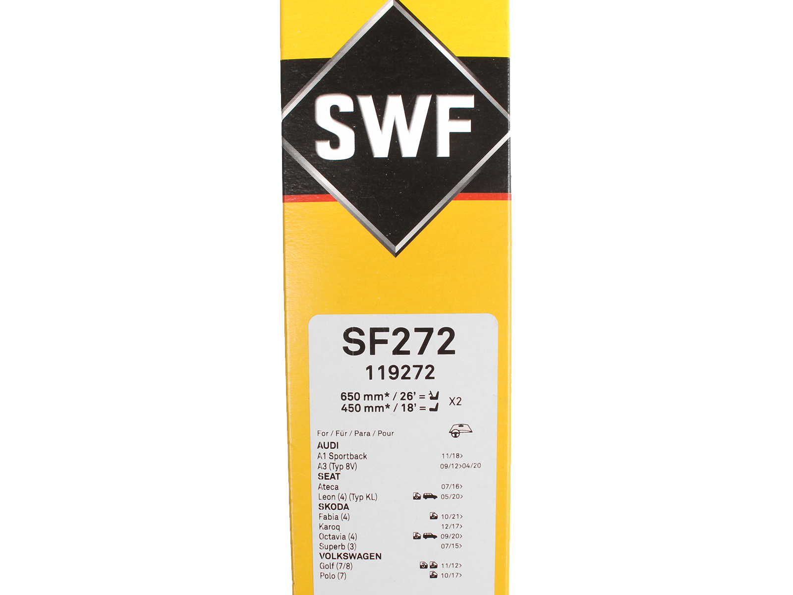 Щетка стеклоочистителя SWF комплект VW Audi фотография №5