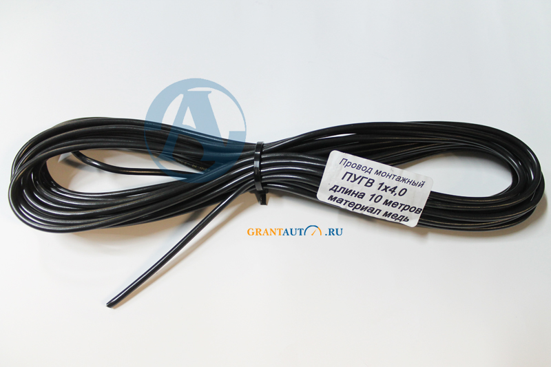 Провод монтажный 10м медный 4кв фотография №1