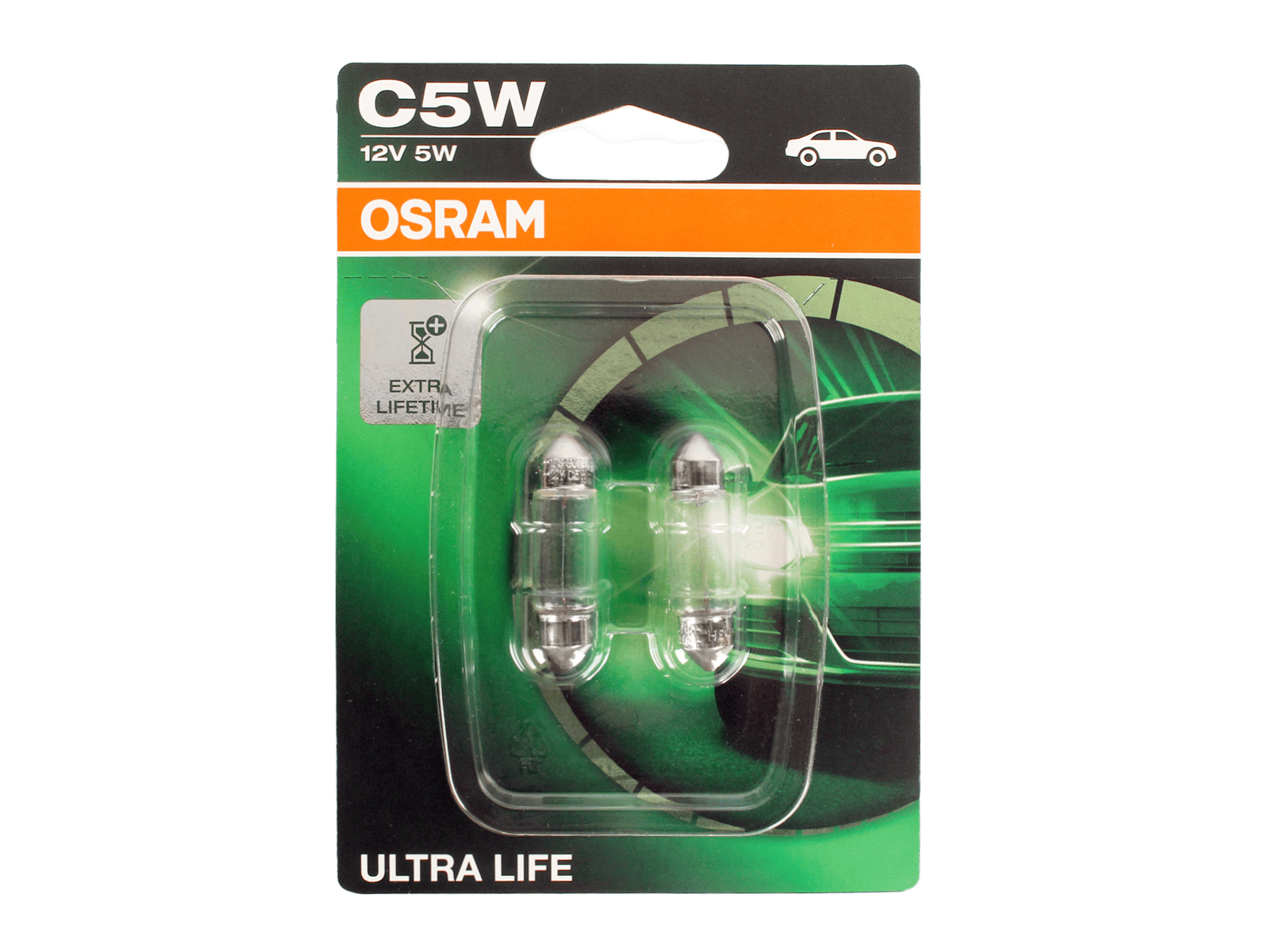 Лампа 12V C5W 6418ULT-02B комплект OSRAM фотография №1