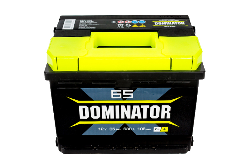 Аккумуляторная батарея DOMINATOR 6СТ65 обратная 630 А L2//1100 Б фотография №1