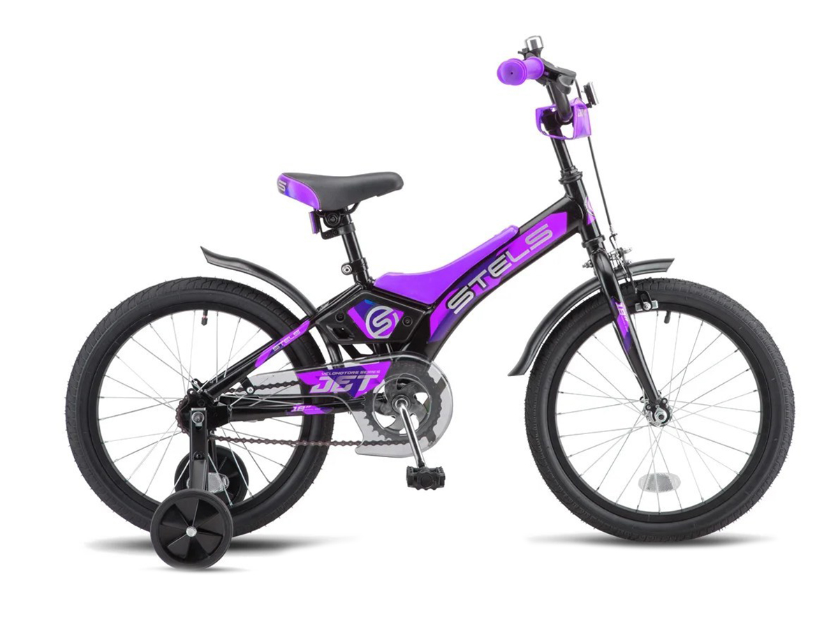 Велосипед детский STELS 18 Jet черно/фиолет фотография №1