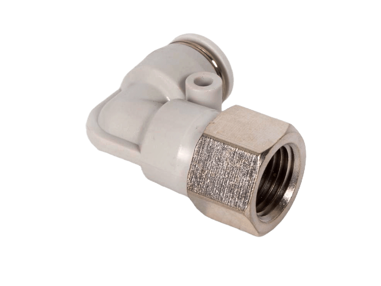 Фитинг пневматический угловой с внутренней резьбой PLF8-02-1/4 ANROKEY фотография №2