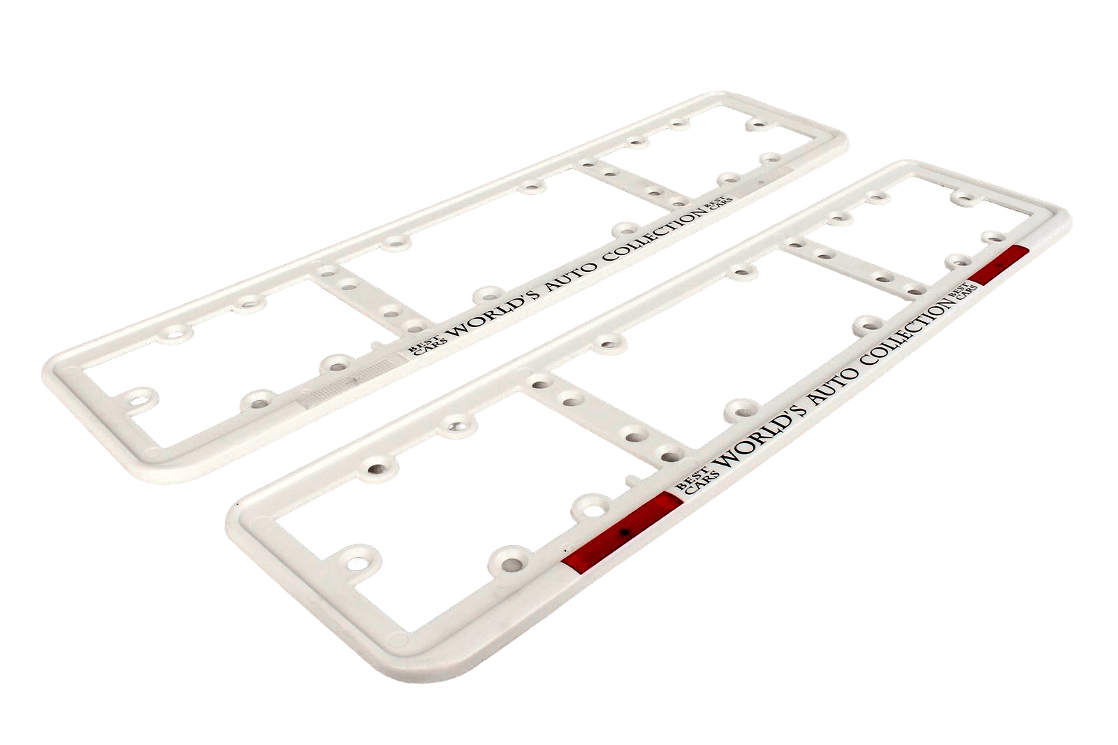 Рамка знака номерного белая малая 2 штуки AB-007W фотография №2