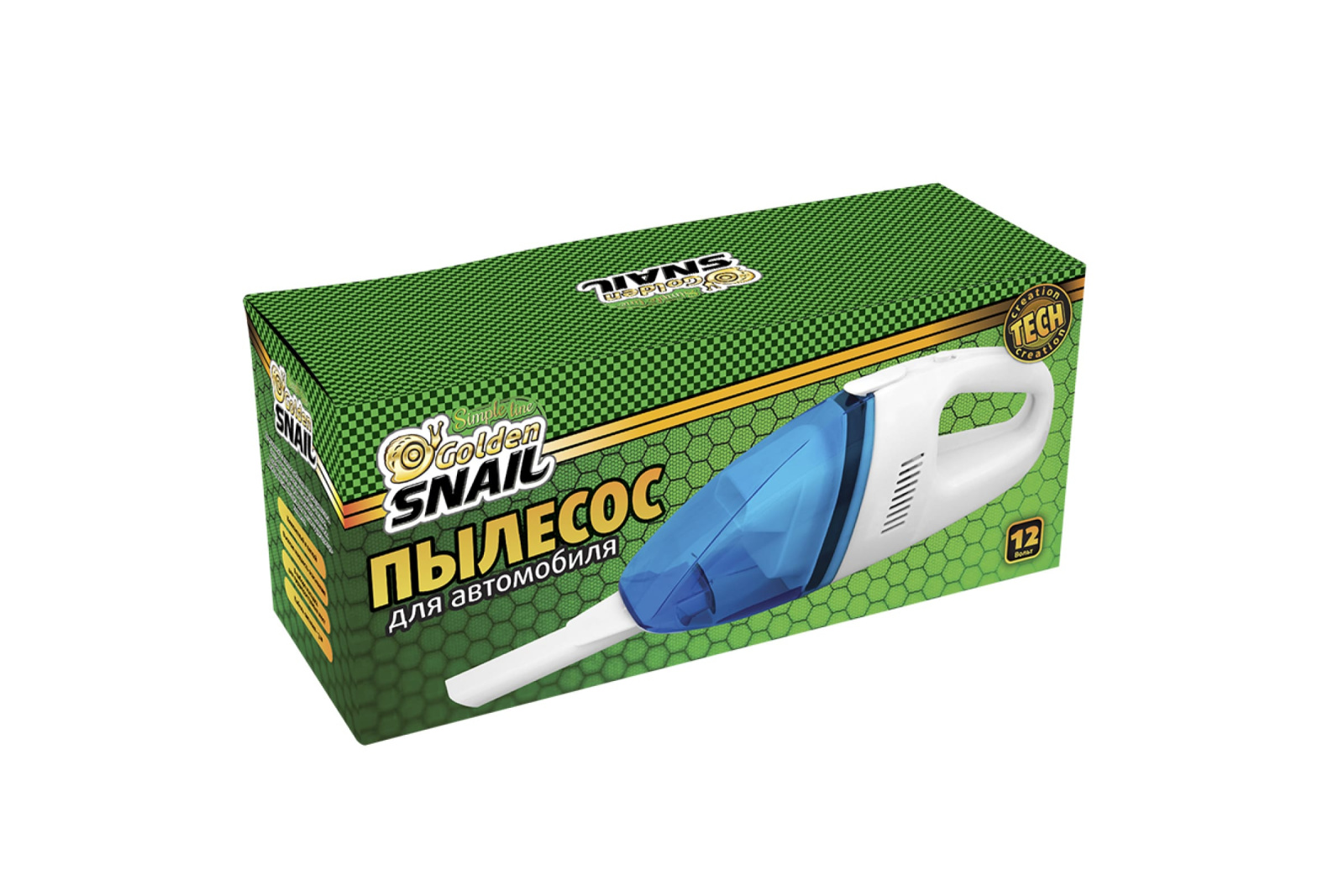 Пылесос автомобильный GOLDEN SNAIL классик фотография №2