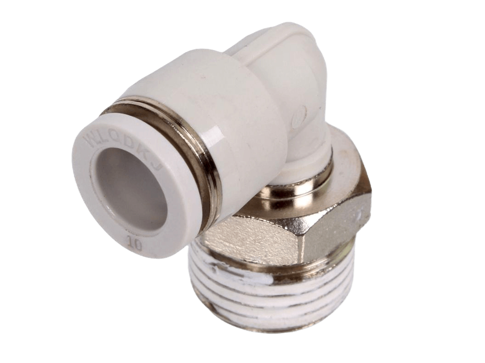 Фитинг пневматический угловой с внешней резьбой APL10-04-1/2 ANROKEY фотография №1