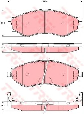 Колодки тормозные TRW GDB3345 фотография №1