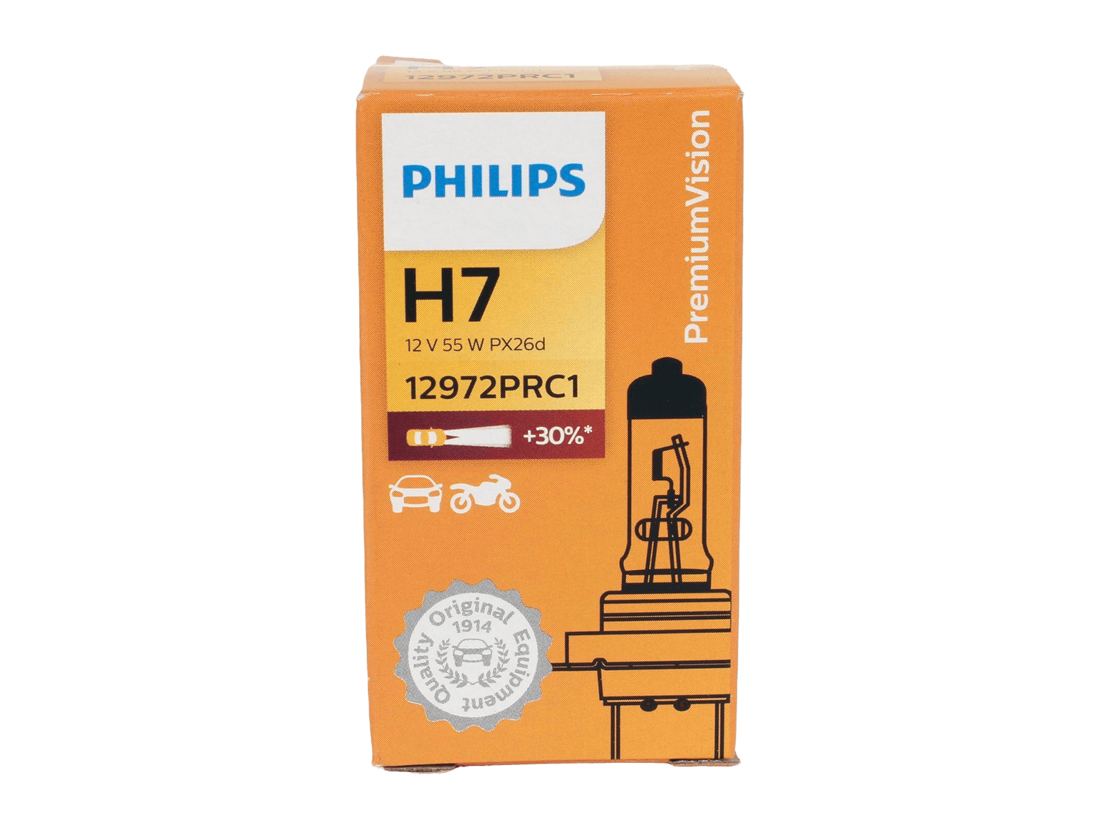 Лампа 12Vx55W H7+30% PHILIPS PREMIUM фотография №4