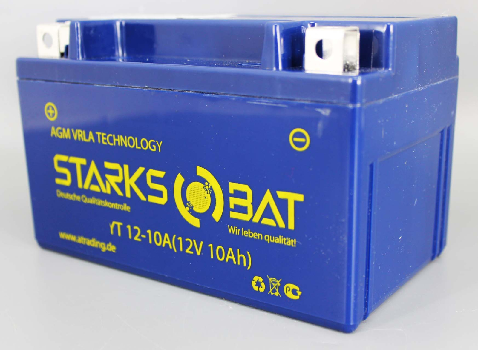 Аккумуляторная батарея STARKSBAT YT 12-10A YTZ10S 6СТ10 фотография №2