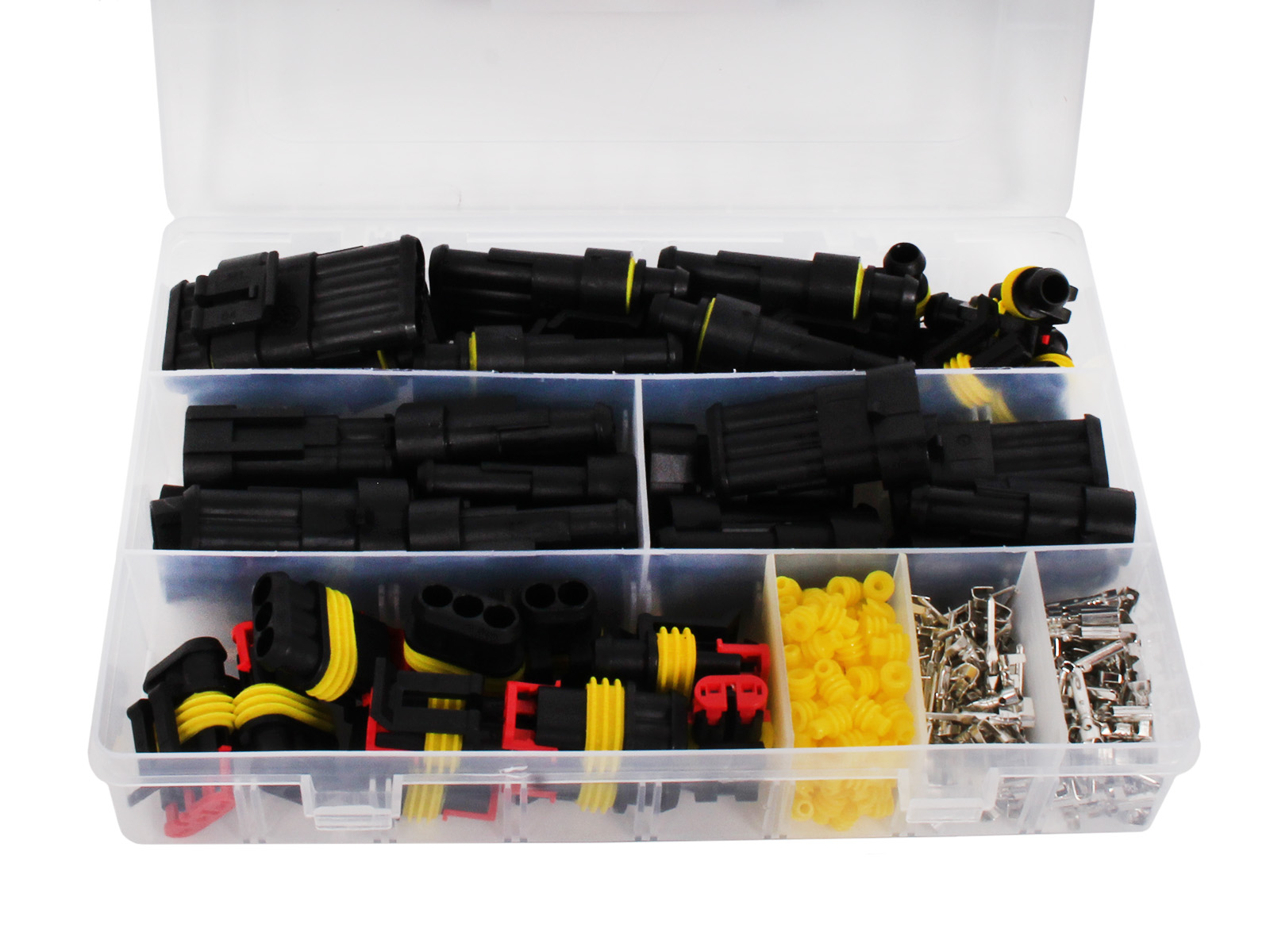 Набор разъемов автомобильных влагозащищенных 352 предмета AR-NVR352P ANROKEY фотография №1