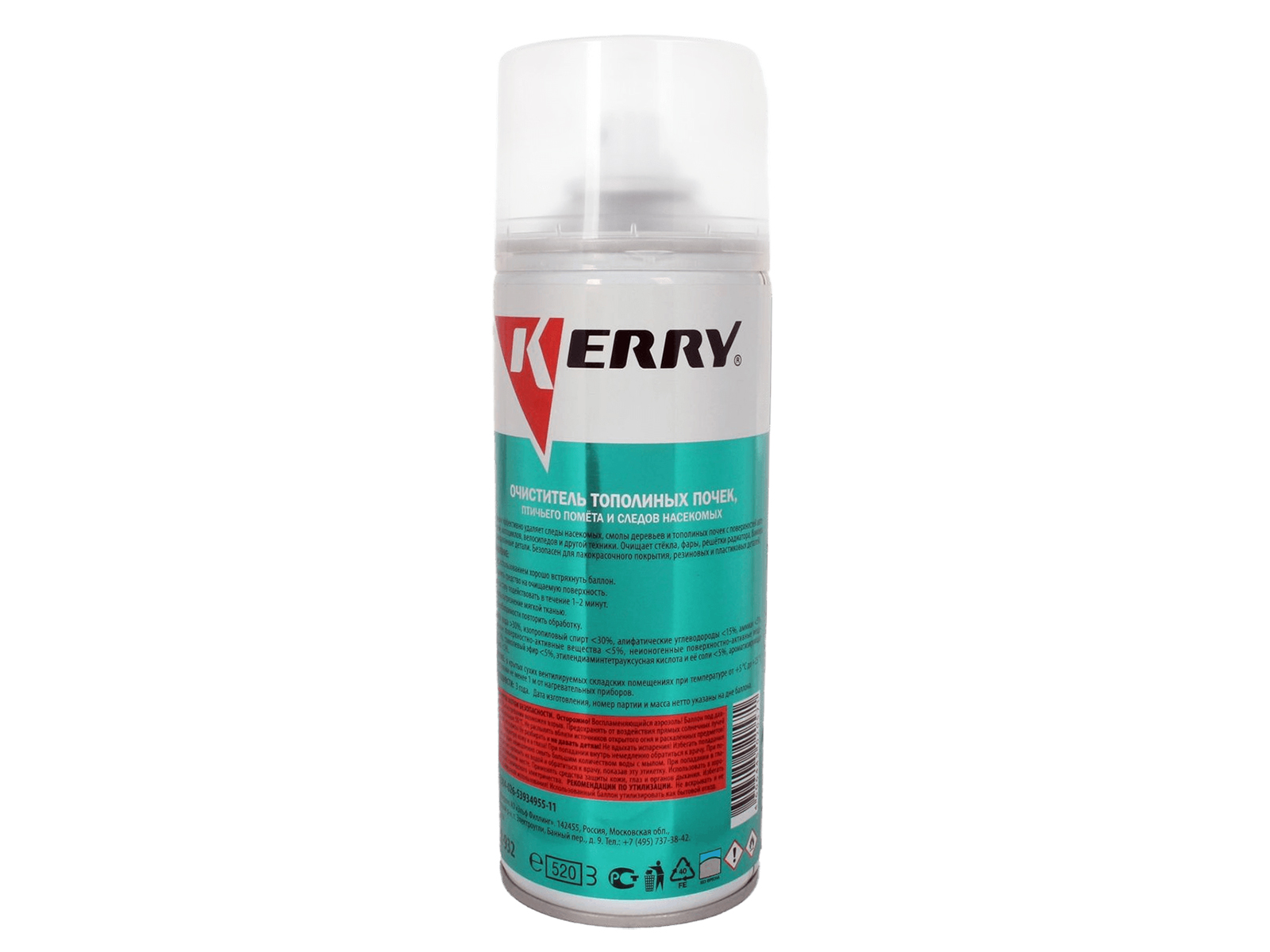 Очиститель кузова KERRY KR-932 от тополиных почек и следов от насекомых 520мл фотография №3