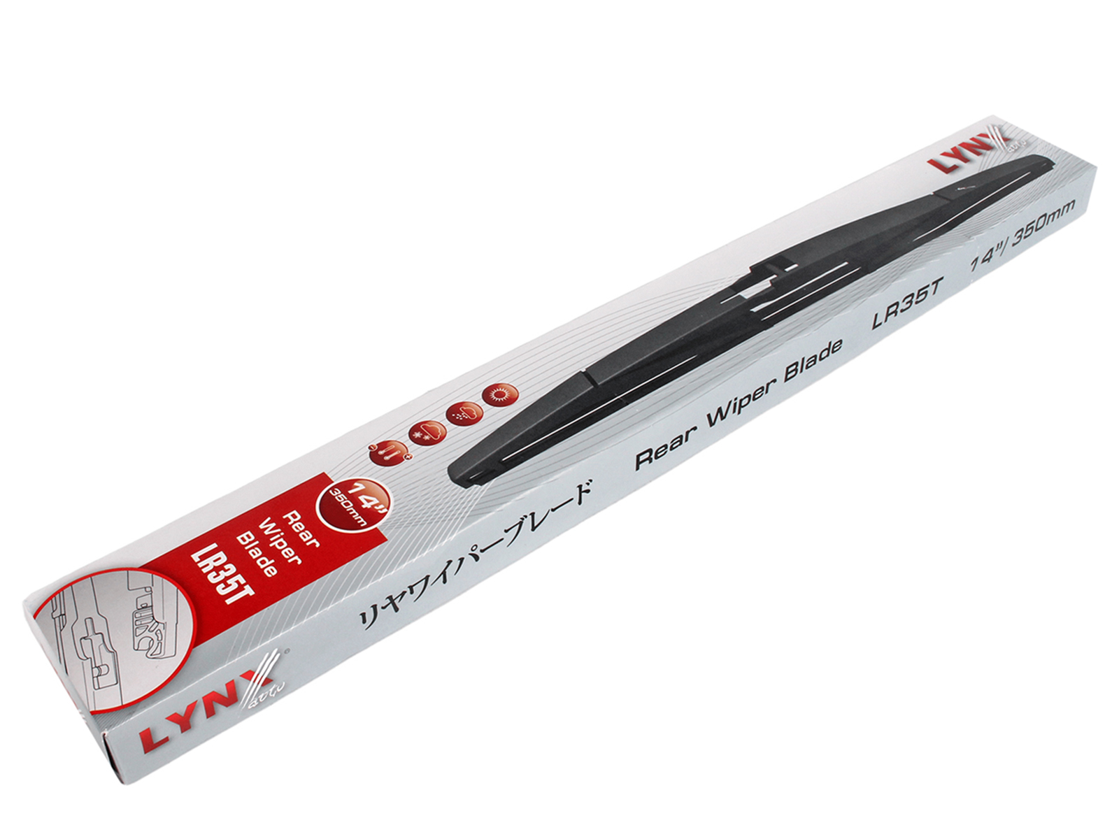 Щетка стеклоочистителя CHEVROLET CRUZE х/б задняя LYNX LR35T фотография №5