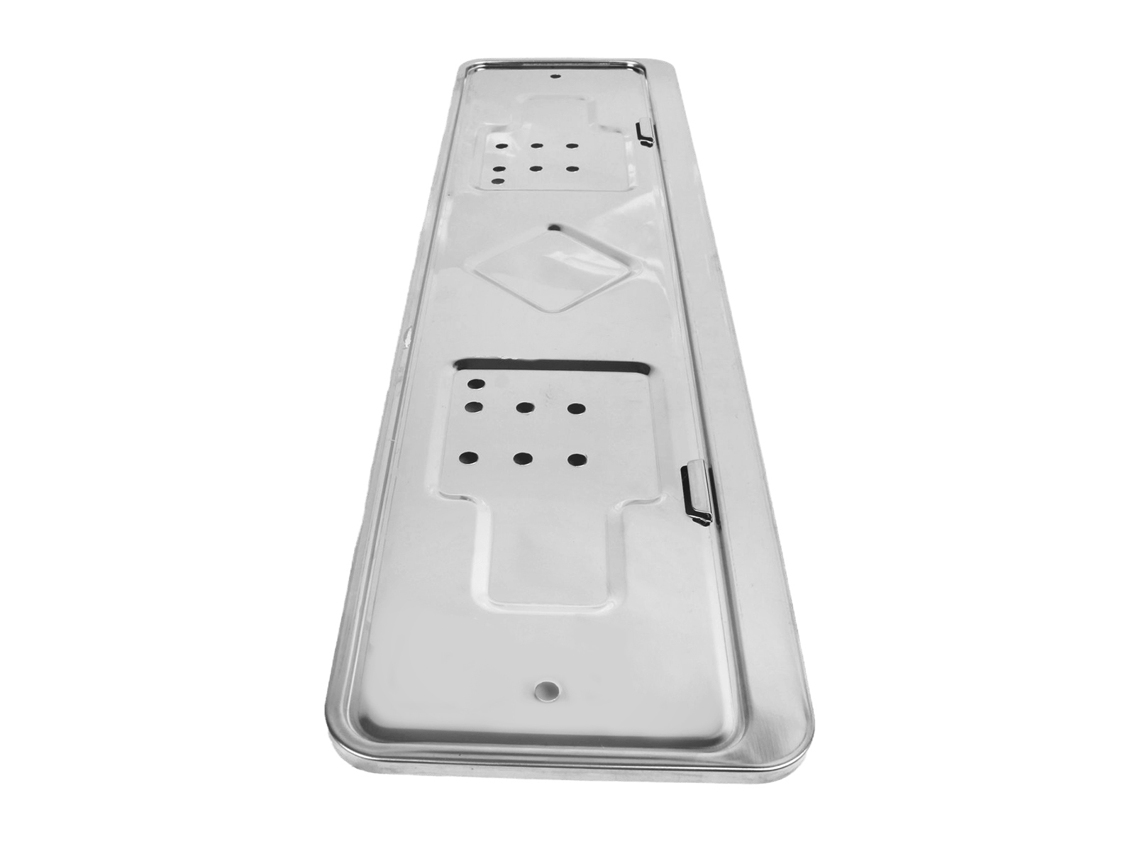 Рамка для номера нержавеющая сталь с широким полем фотография №3