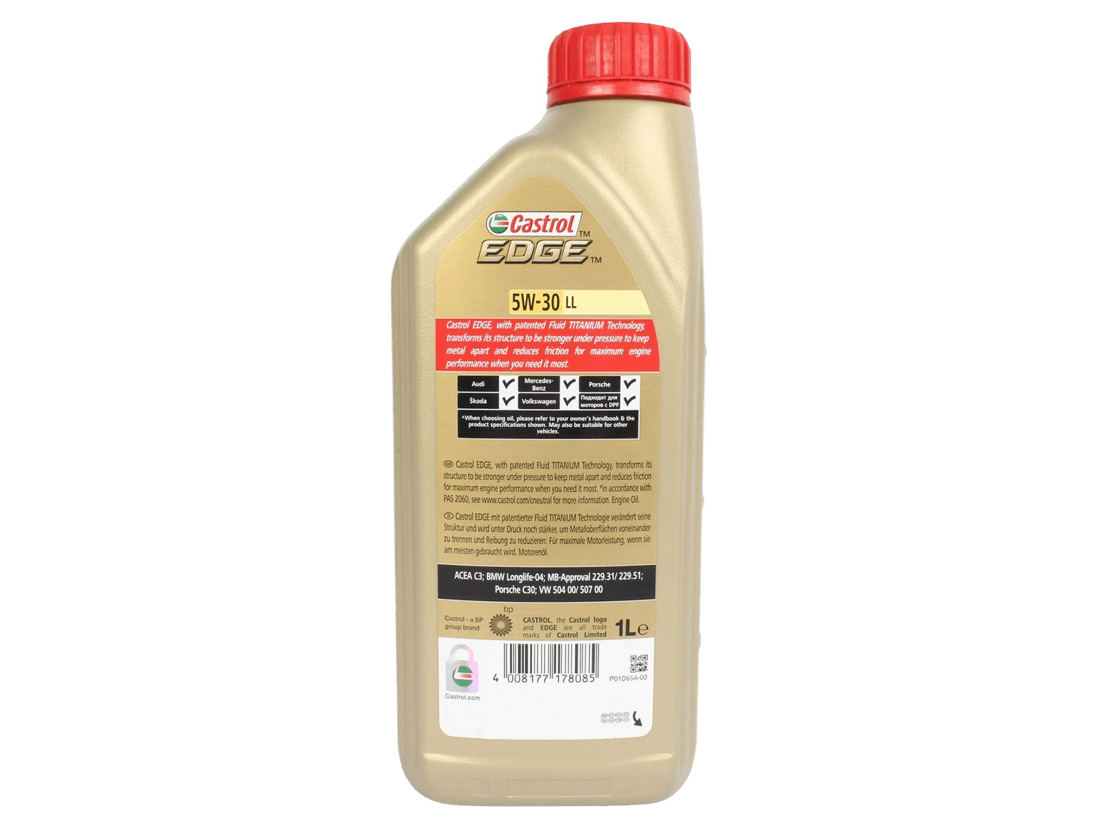 Масло моторное CASTROL EDGE 5W30 LL 1л фотография №2