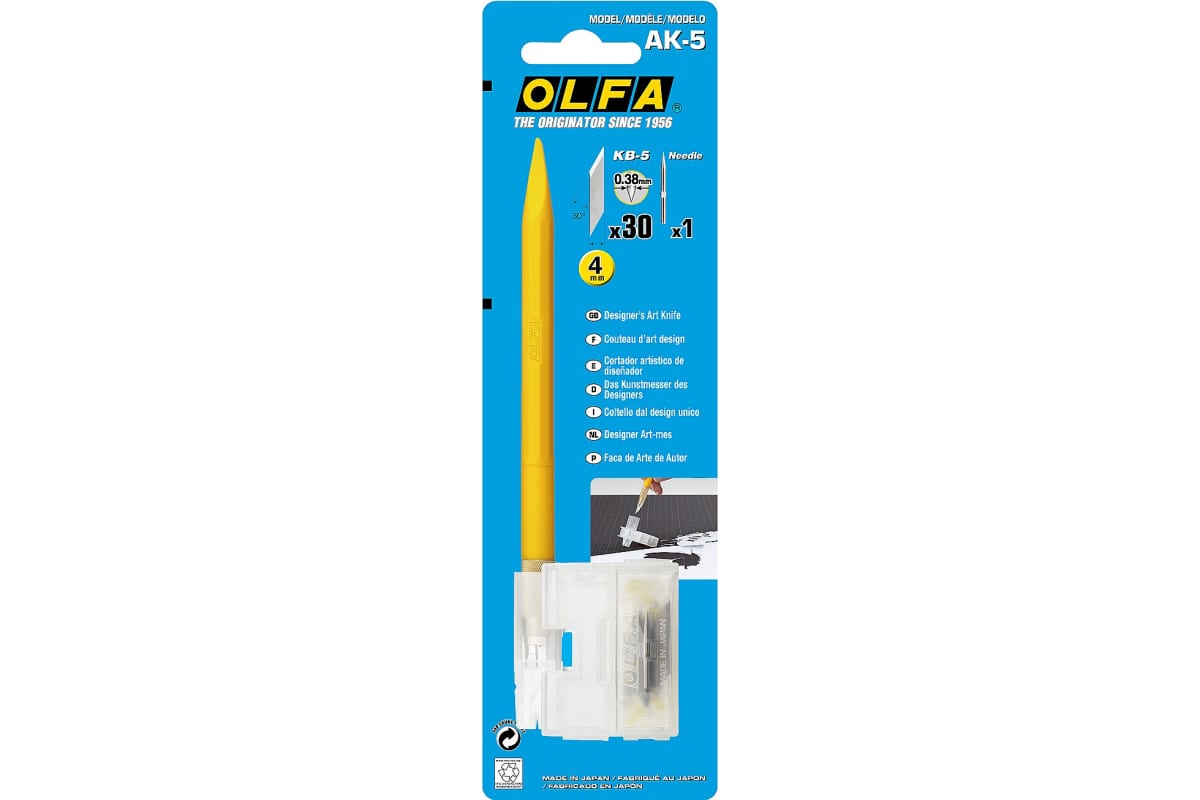 Нож OLFA Utility Models перовой дизайнерский, для точных работ фотография №3