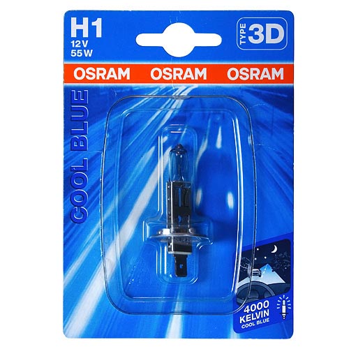 Лампа 12Vx55W H1 OSRAM COOL BLUE блистер фотография №1