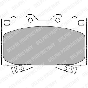 Колодки тормозные DELPHI LP1308 фотография №1