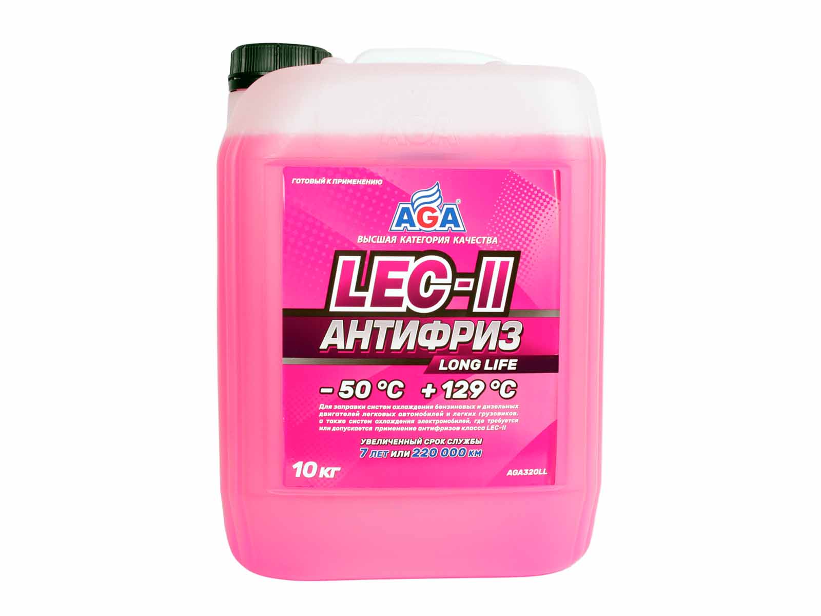 Антифриз AGA -50C розовый 10кг фотография №1