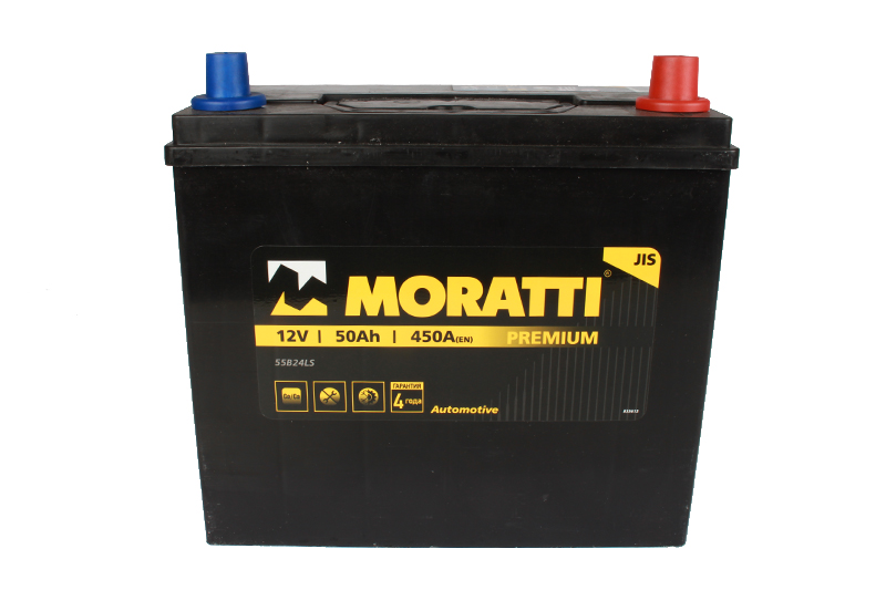 Аккумуляторная батарея MORATTI 65B24L 6СТ50 тонкая клема обратная фотография №1