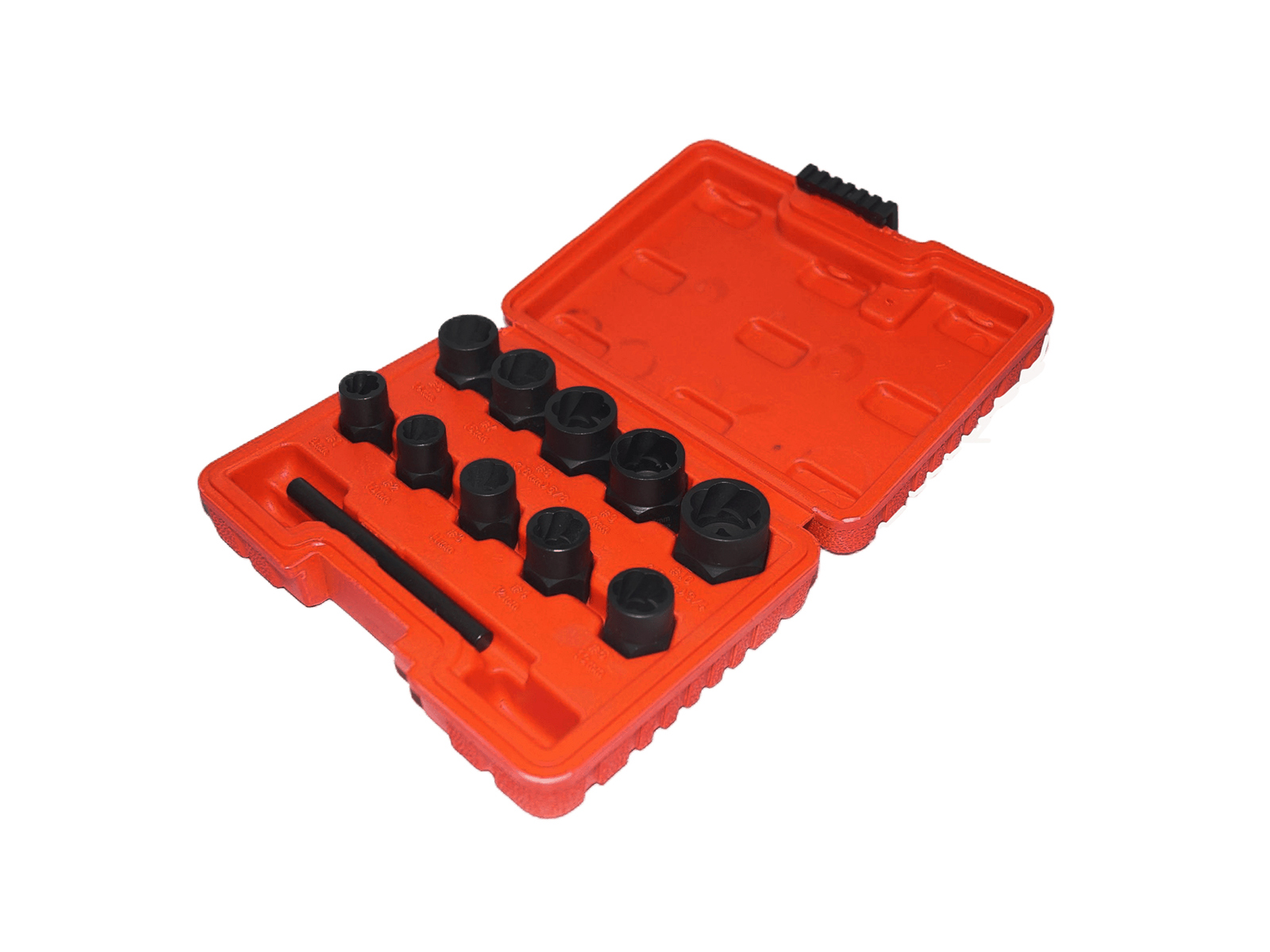 Набор головок ЭВРИКА для поврежденных болтов и гаек 3/8 11 предметов 9-19мм в кейсе фотография №3