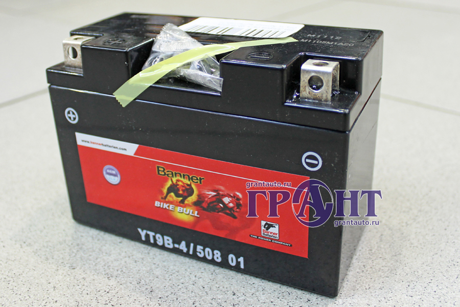 Аккумуляторная батарея BANNER Bike Bull YT9B-4 6СТ9 *509 902 008 фотография №1