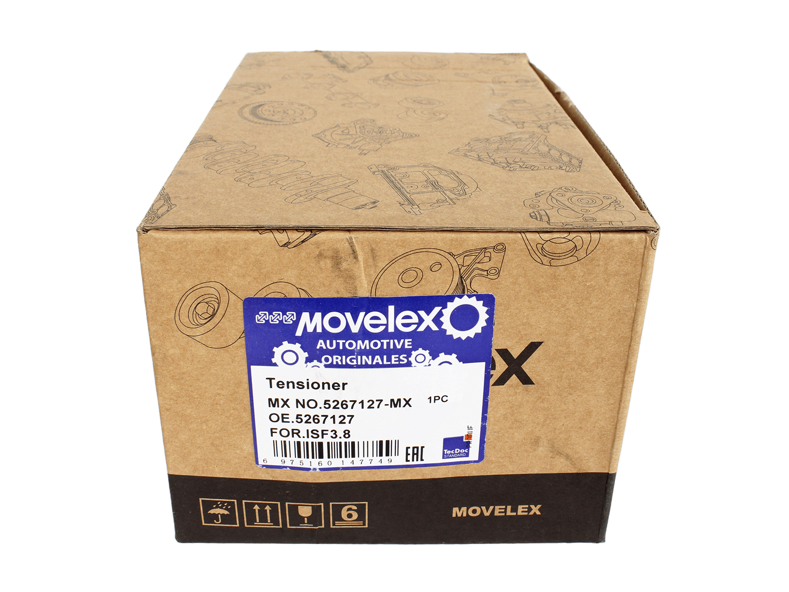 Натяжитель ремня MOVELEX для ГАЗ, ПАЗ дв.CUMMINS ISF 3.8 ЕВРО-4 фотография №6