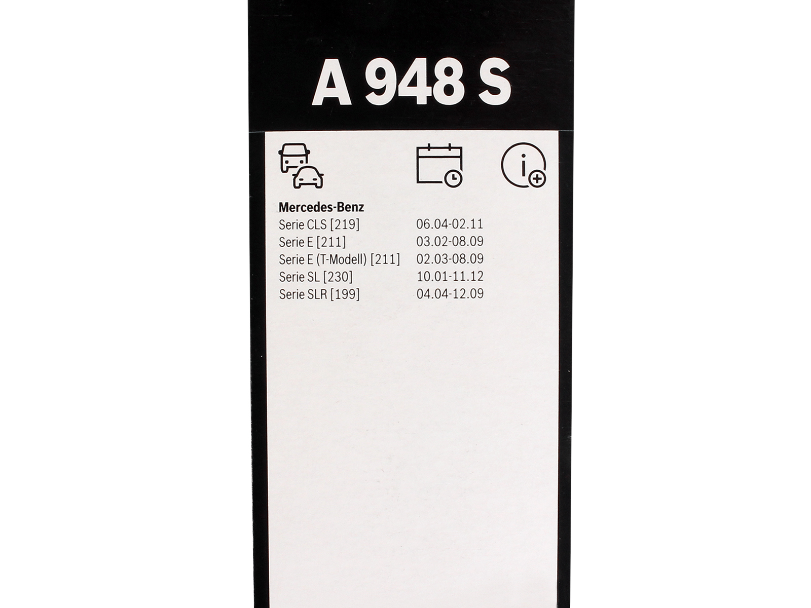 Щетка стеклоочистителя BOSCH комплект 3397118948 A948S фотография №6