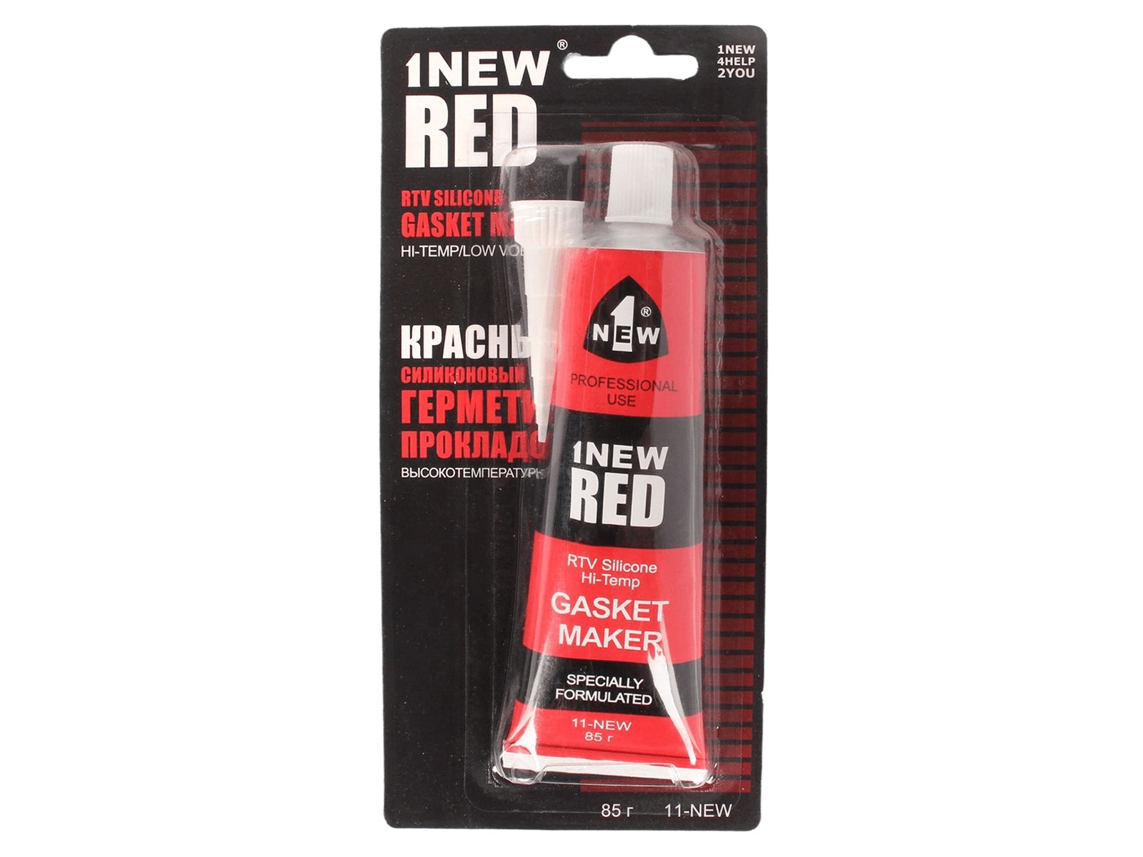 Герметик прокладок 1NEW красный 85г 11-NEW фотография №1