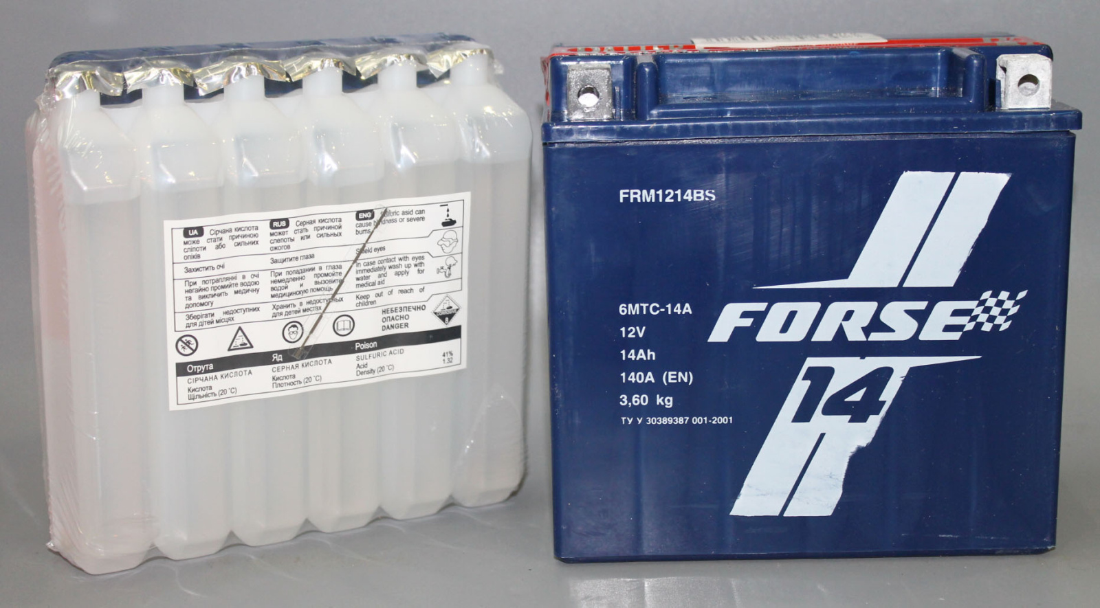 Аккумуляторная батарея FORSE 6СТ14 FRM* 1214 BS фотография №1