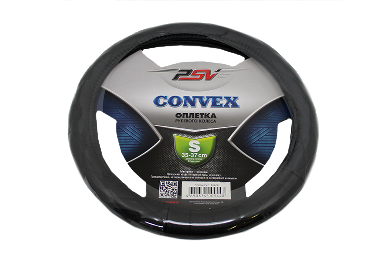 Оплетка на руль PSV CONVEX черный S фотография №1
