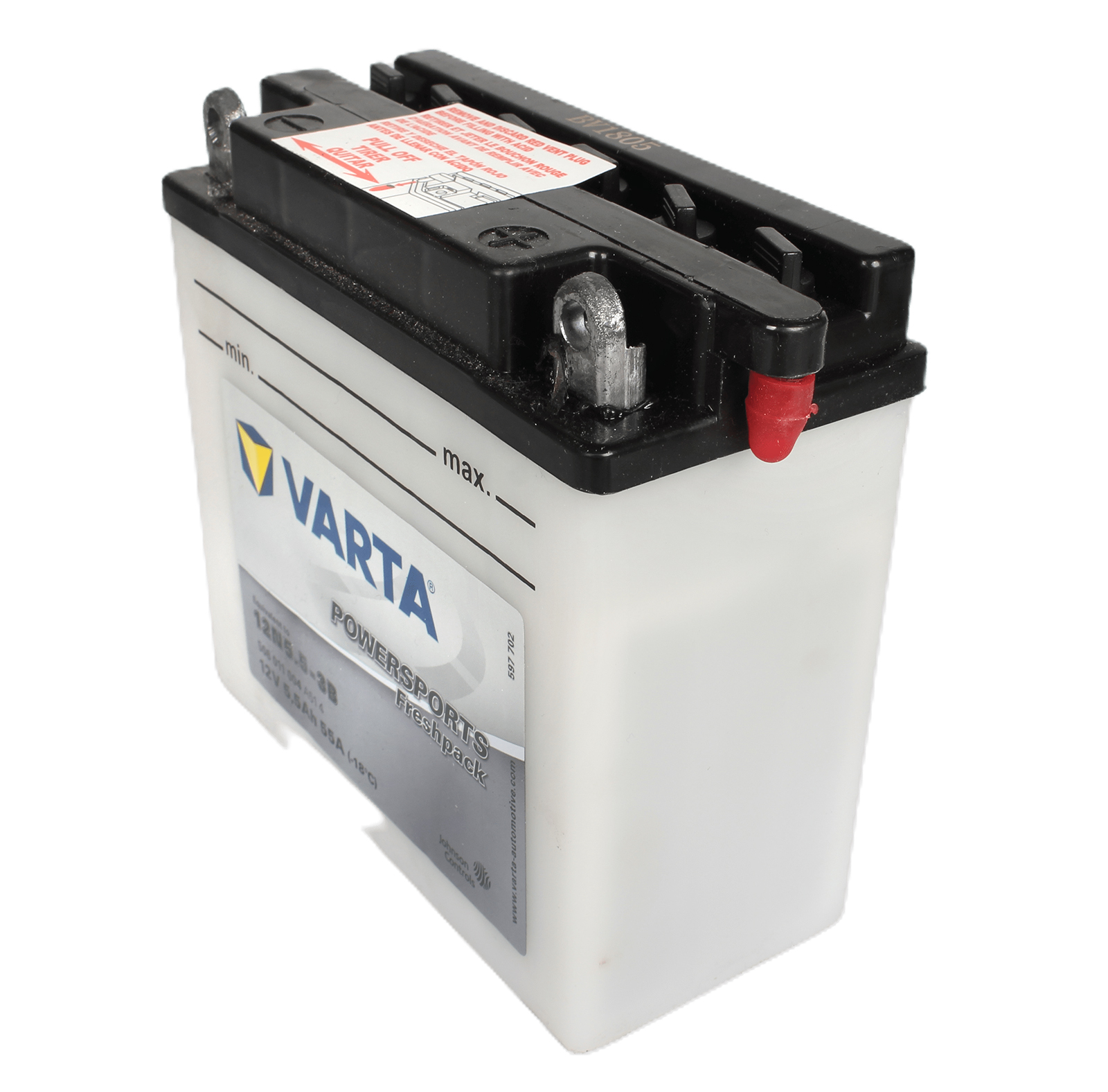 Аккумуляторная батарея VARTA белая 12N5.5-3B 6СТ6 506 011 004 фотография №3