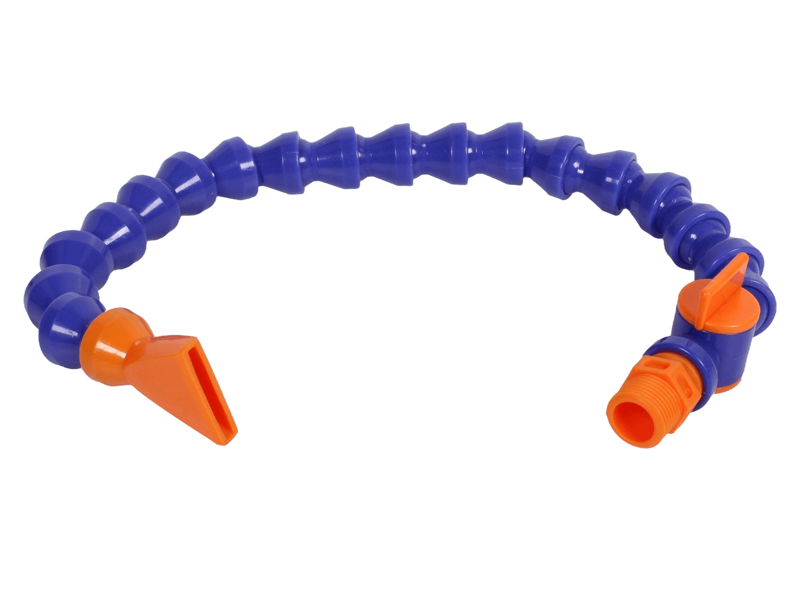 Трубка для подвода СОЖ 3/8 400мм c краном плоский наконечник ANROKEY фотография №1