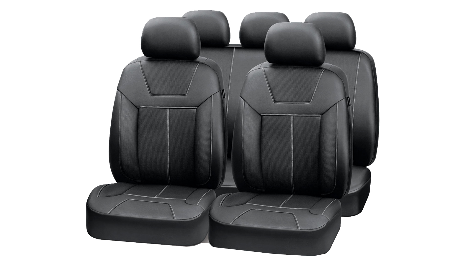 Авточехлы PREMIER PLATINUM IMPERIA чёрный эко кожа SRS AIRBAG боковая поддержка спины карман 6мм поролон 6 молний 11 предметов 1/5 IMP1000 фотография №1