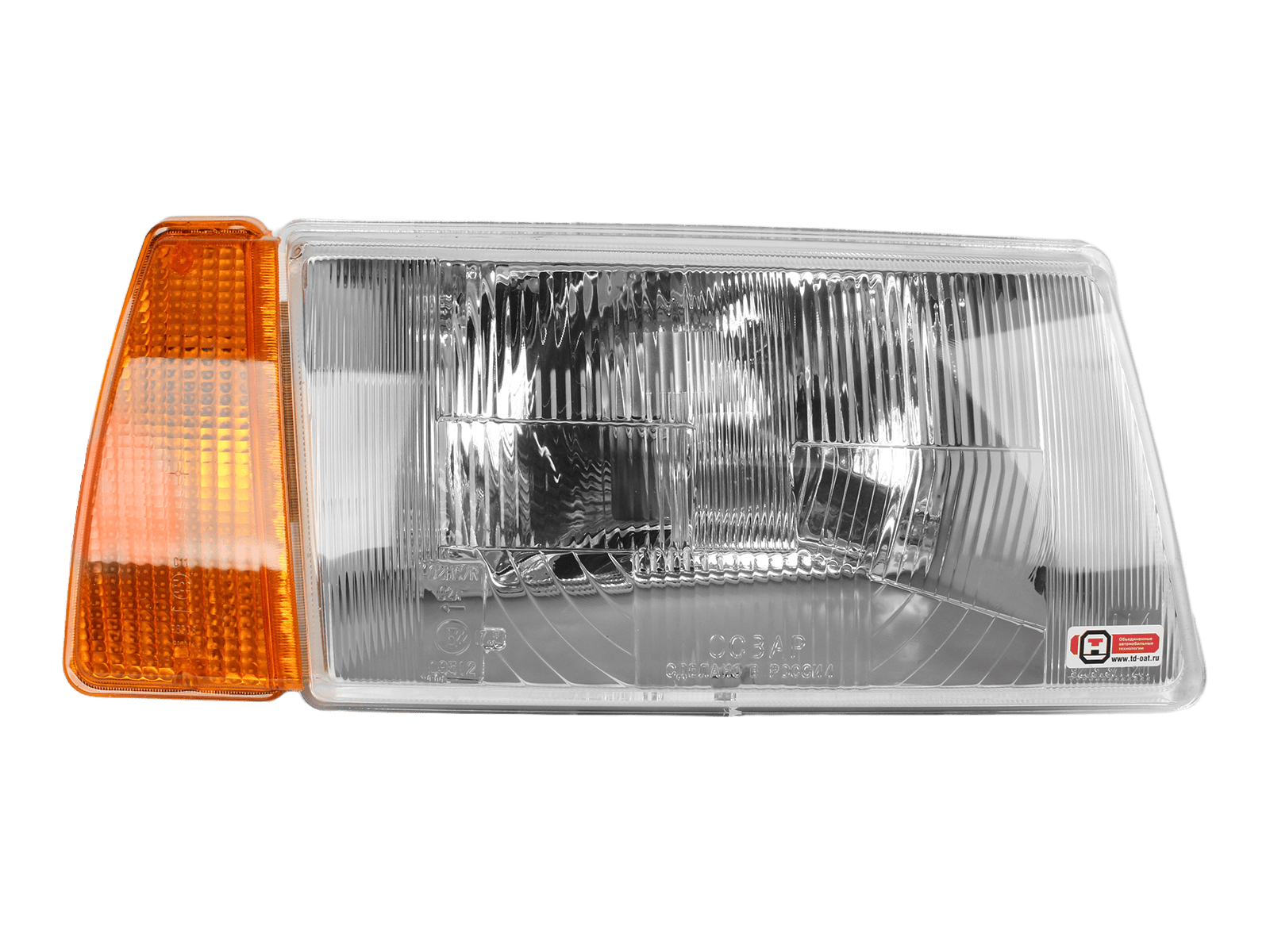 Фара ВАЗ-2108 правая с желтым поворотником 1 штука ОСВАР фотография №1