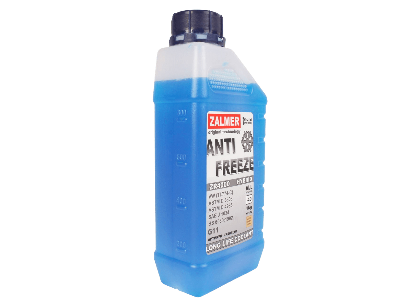 Антифриз ZR4000 G11 синий 1кг ZALMER фотография №2