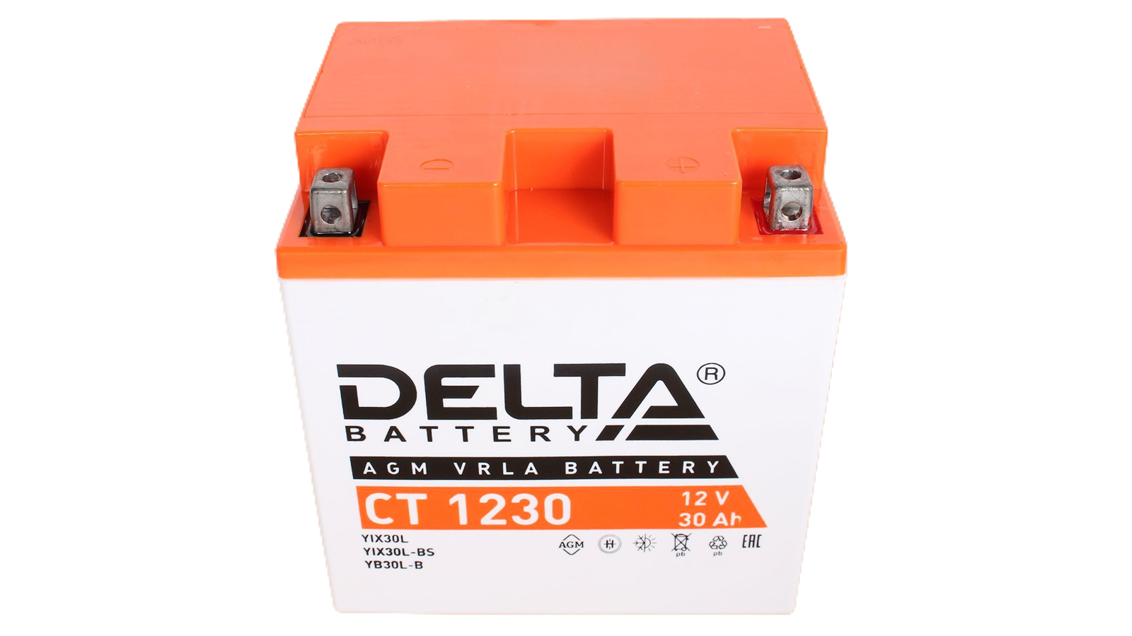 Аккумуляторная батарея DELTA СТ 1230 YB30L-BS 6СТ30 фотография №1