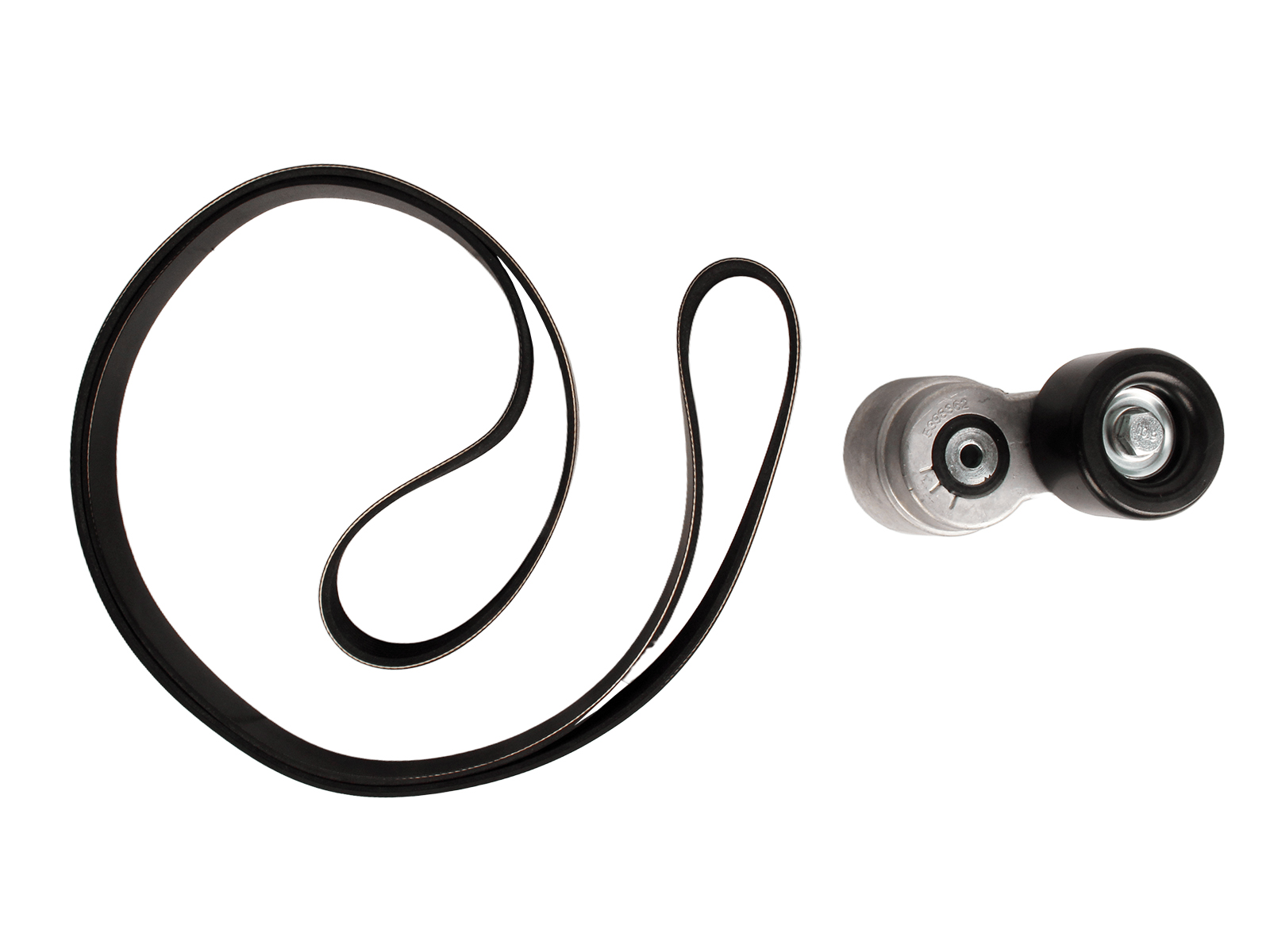 Натяжитель ремня для ГАЗель Next дв.Cummins ЕВРО4 2.8 с ремнем 8PK2166 к-т PRAVT PR.5398362-С фотография №1