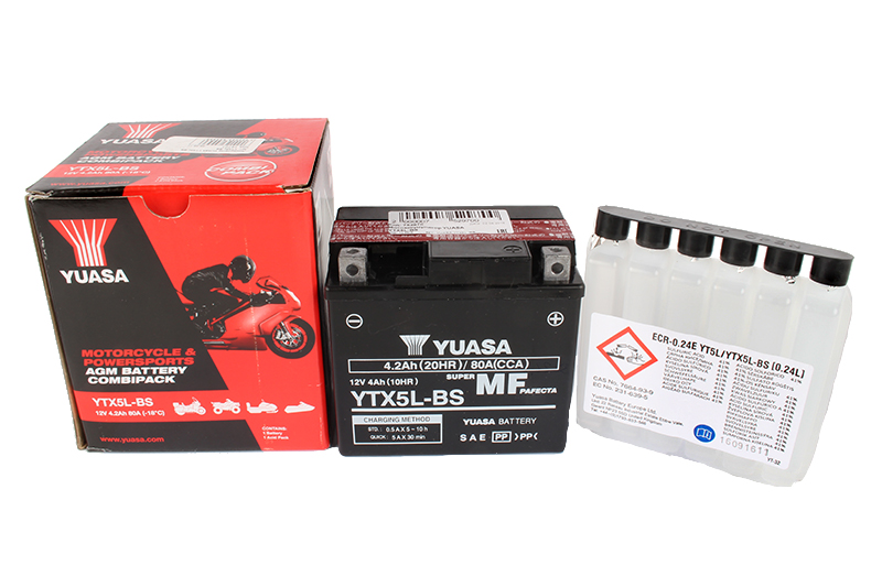 Мотоаккумулятор YUASA YTX5L-BS фотография №1