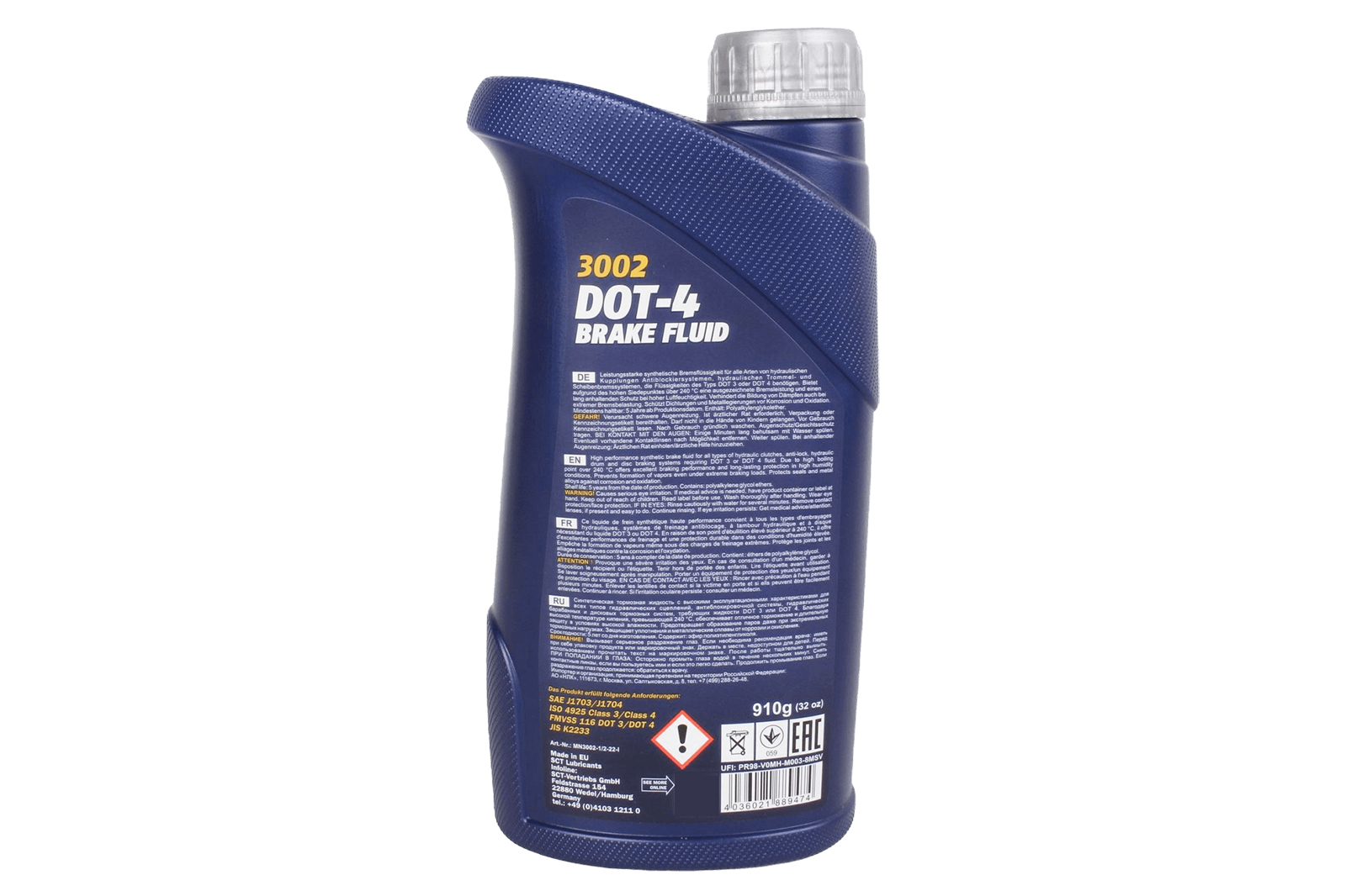 Жидкость тормозная DOT-4 1л MANNOL фотография №2