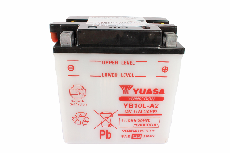 Мотоаккумулятор YUASA YB10L-A2 с электролитом фотография №3